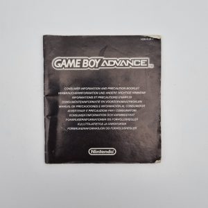 Gameboy Advance Consumer Information