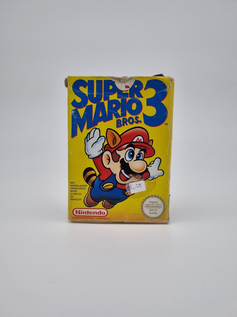 Super Mario Bros. 3 NES met doosje (minder mooi)