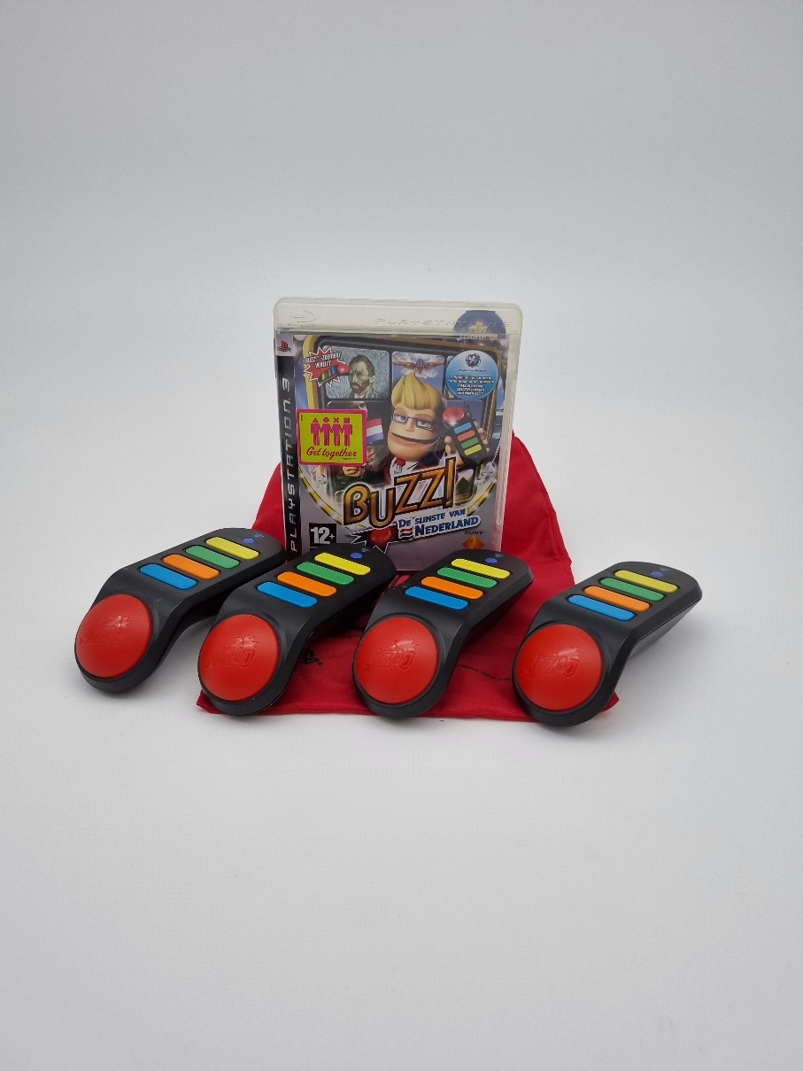Buzz! De slimste van Nederland PS3 met controllers & draagzak