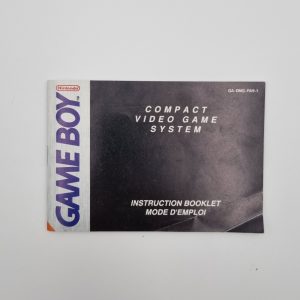 Game Boy Compact Video Game System Instruction booklet