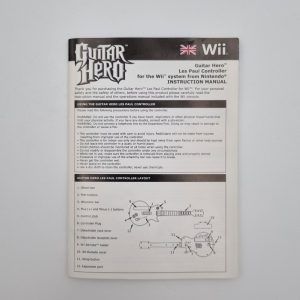 Nintendo Wii Guitar hero instruction manual
