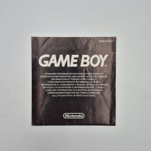 Gameboy Consumer Information Booklet
