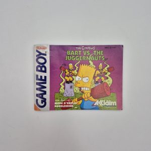 Simpsons Bart vs. the Juggernauts GB Handleiding